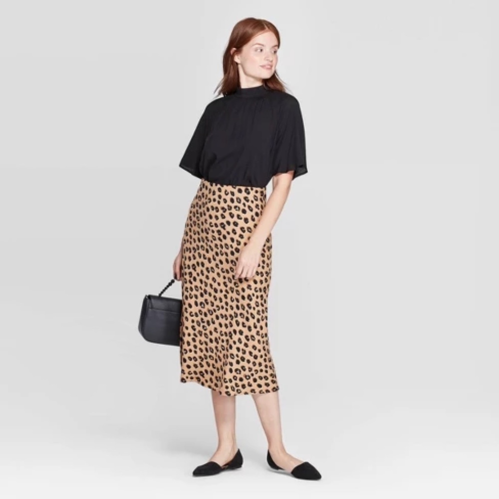 A New Day Leopard Midi Skirt